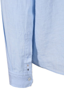 Boss H-roan-bd-e-c1-243 Linen Shirt Light Pastel Blue Boss Black