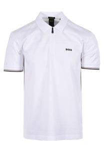 Boss Philix Pima Polo White Boss Green