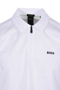 Boss Philix Pima Polo White Boss Green