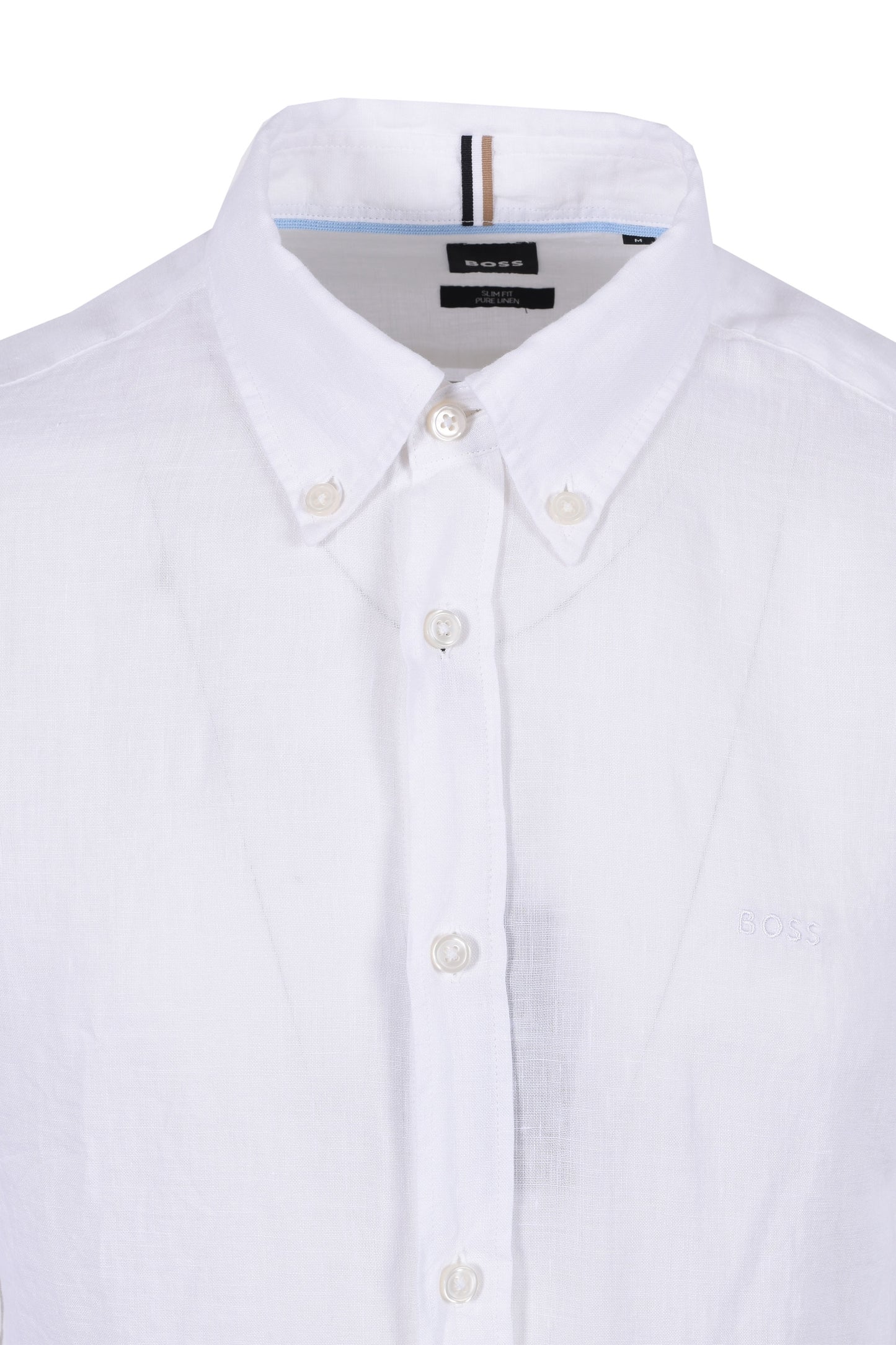 Boss H-roan-bd-e-c1-243 Linen Shirt White