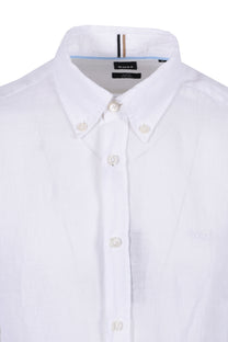 Boss H-roan-bd-e-c1-243 Linen Shirt White Boss Black