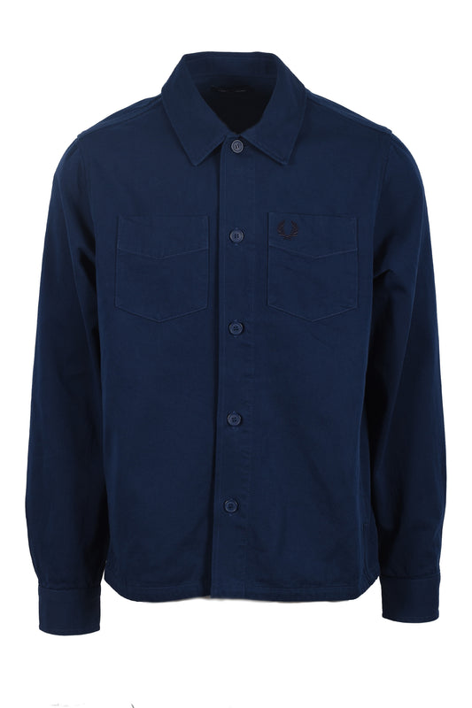 Fred Perry Twill Overshirt Tennis Blue