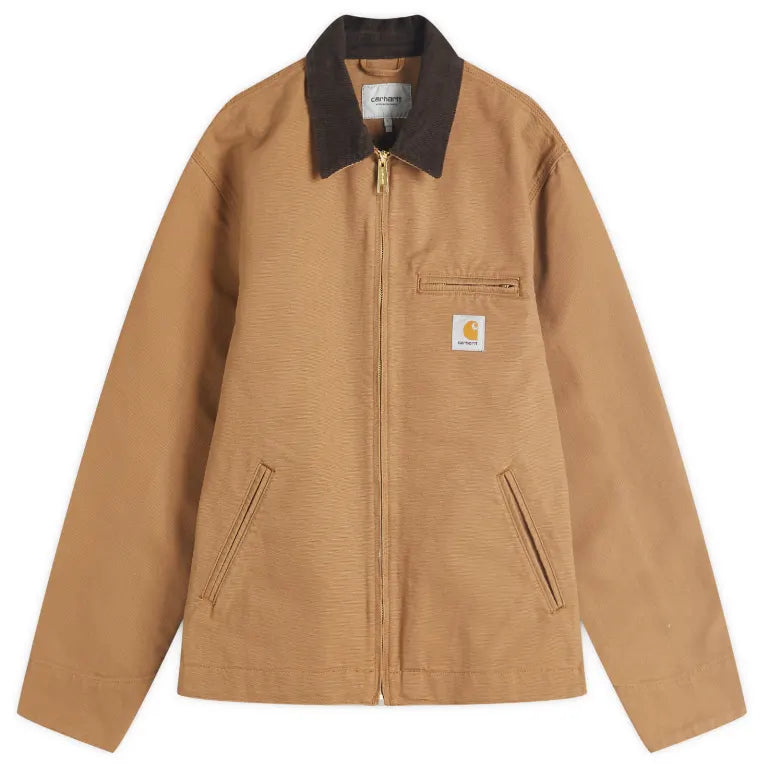 CARHARTT DETROIT JACKET HAMILTON BROWN/TOBACCO RINSED Carhartt