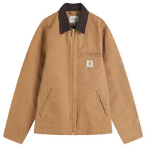 CARHARTT DETROIT JACKET HAMILTON BROWN/TOBACCO RINSED Carhartt
