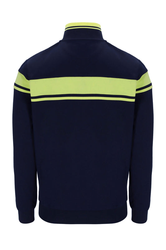 SERGIO TACCHINI DAMARINDO TRACK TOP MARITIME BLUE/CELERY GREEN Sergio Tacchini Michael Stewart Menswear  Tracksuit