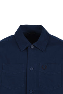 Fred Perry Twill Overshirt Tennis Blue Fred Perry
