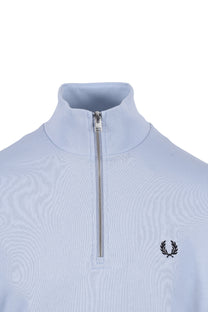 Fred Perry Half Zip Sweatshirt Light Smoke Fred Perry