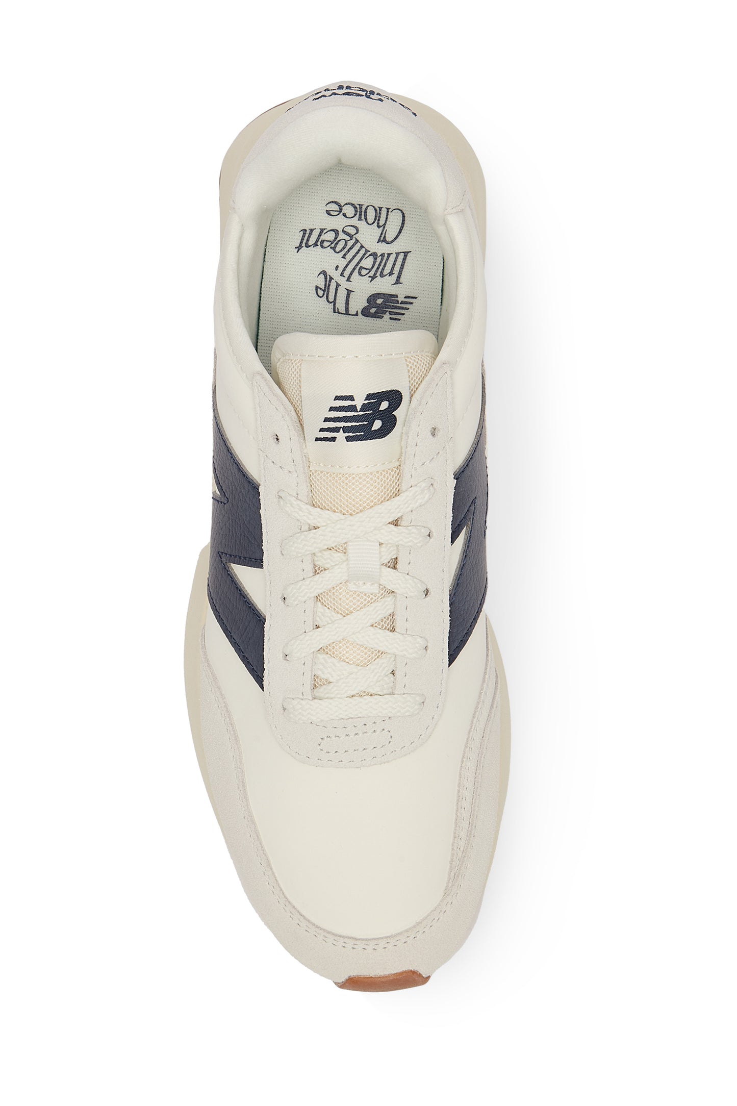 New Balance 370 Trainer Sea Salt & Navy