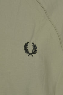Fred Perry Taslan Hooded Shell Jacket Olive Mint Fred Perry