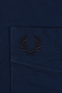 Fred Perry Twill Overshirt Tennis Blue Fred Perry