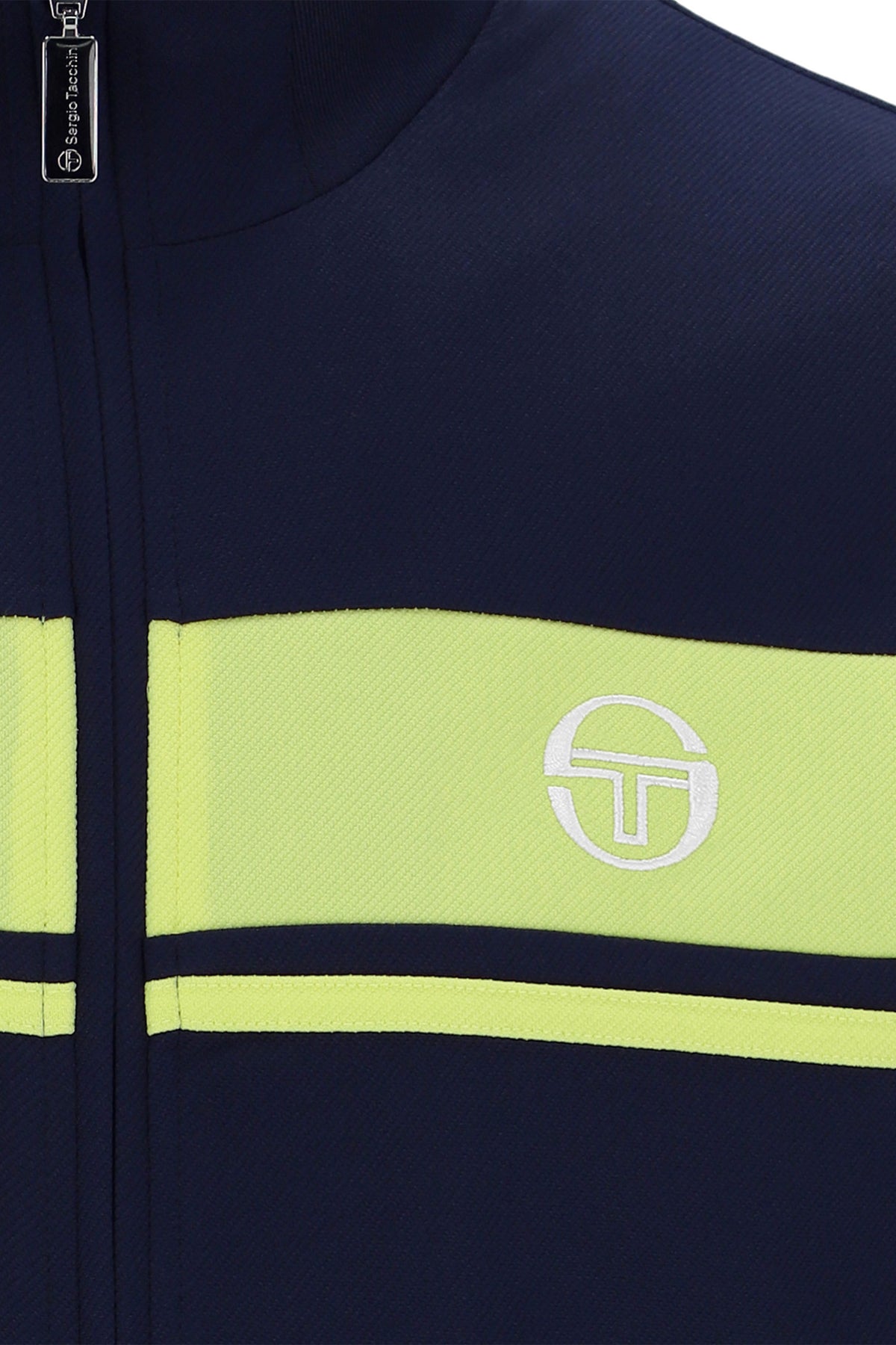 SERGIO TACCHINI DAMARINDO TRACK TOP MARITIME BLUE/CELERY GREEN Sergio Tacchini Michael Stewart Menswear  Tracksuit