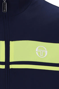 SERGIO TACCHINI DAMARINDO TRACK TOP MARITIME BLUE/CELERY GREEN Sergio Tacchini Michael Stewart Menswear  Tracksuit