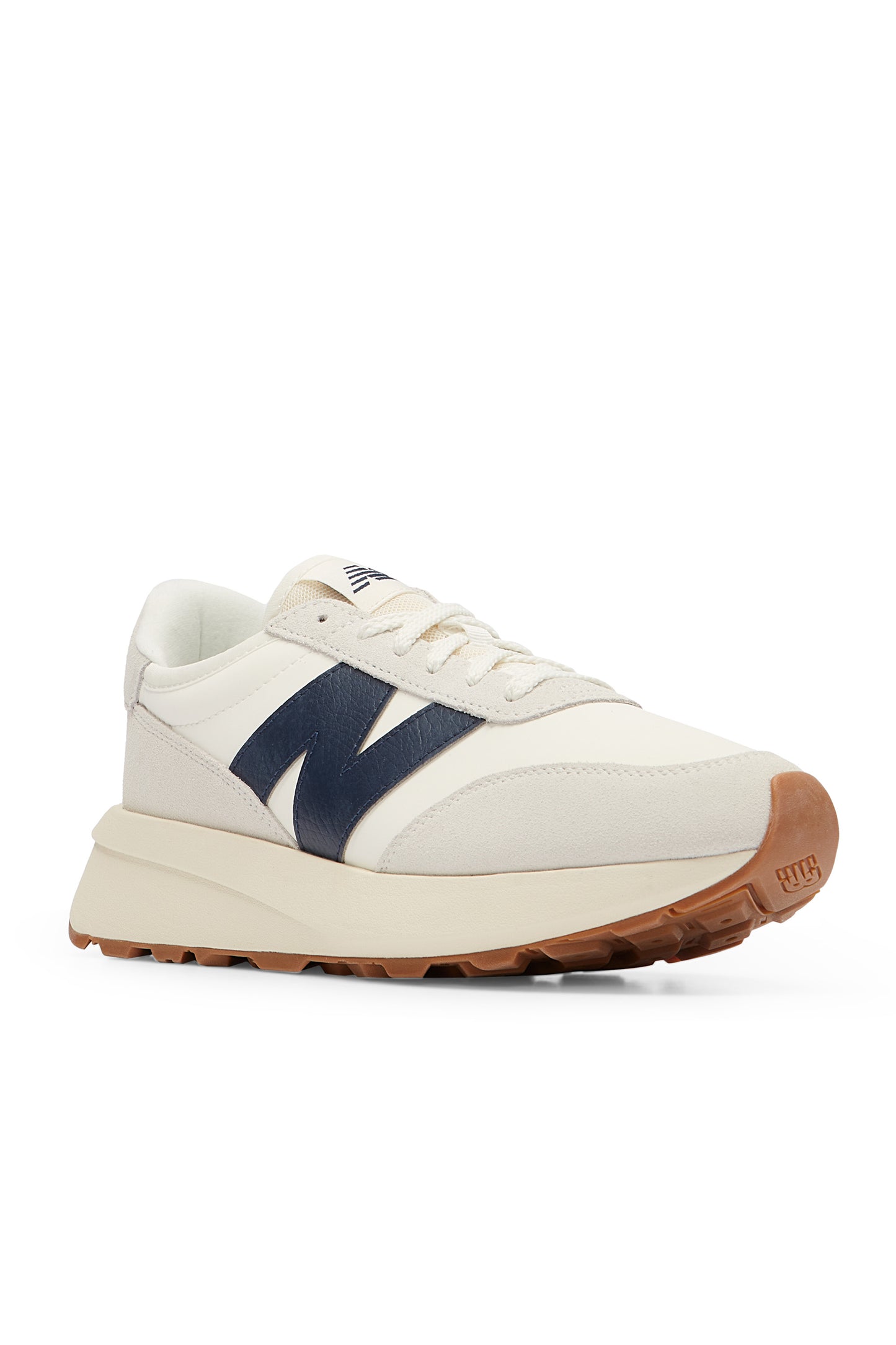 New Balance 370 Trainer Sea Salt & Navy