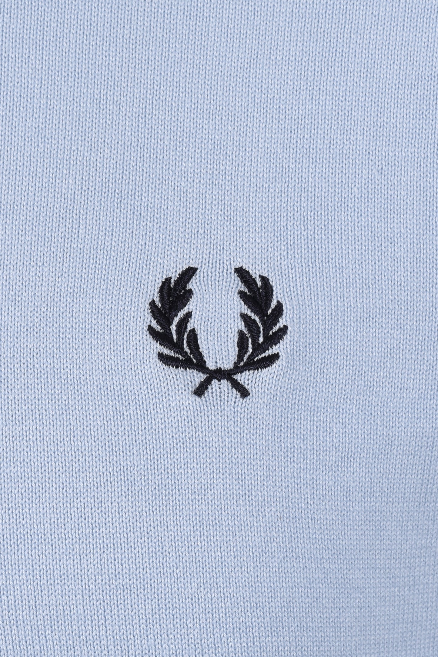 Fred Perry Cotton Knitted Polo Light Smoke