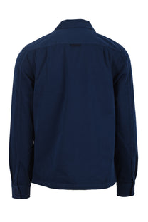 Fred Perry Twill Overshirt Tennis Blue Fred Perry