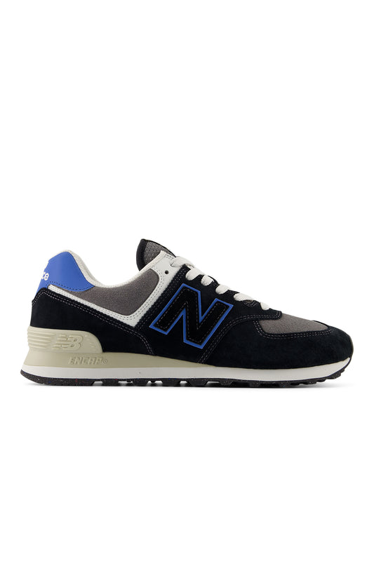 New Balance 574 Trainer Black/Blue Agate