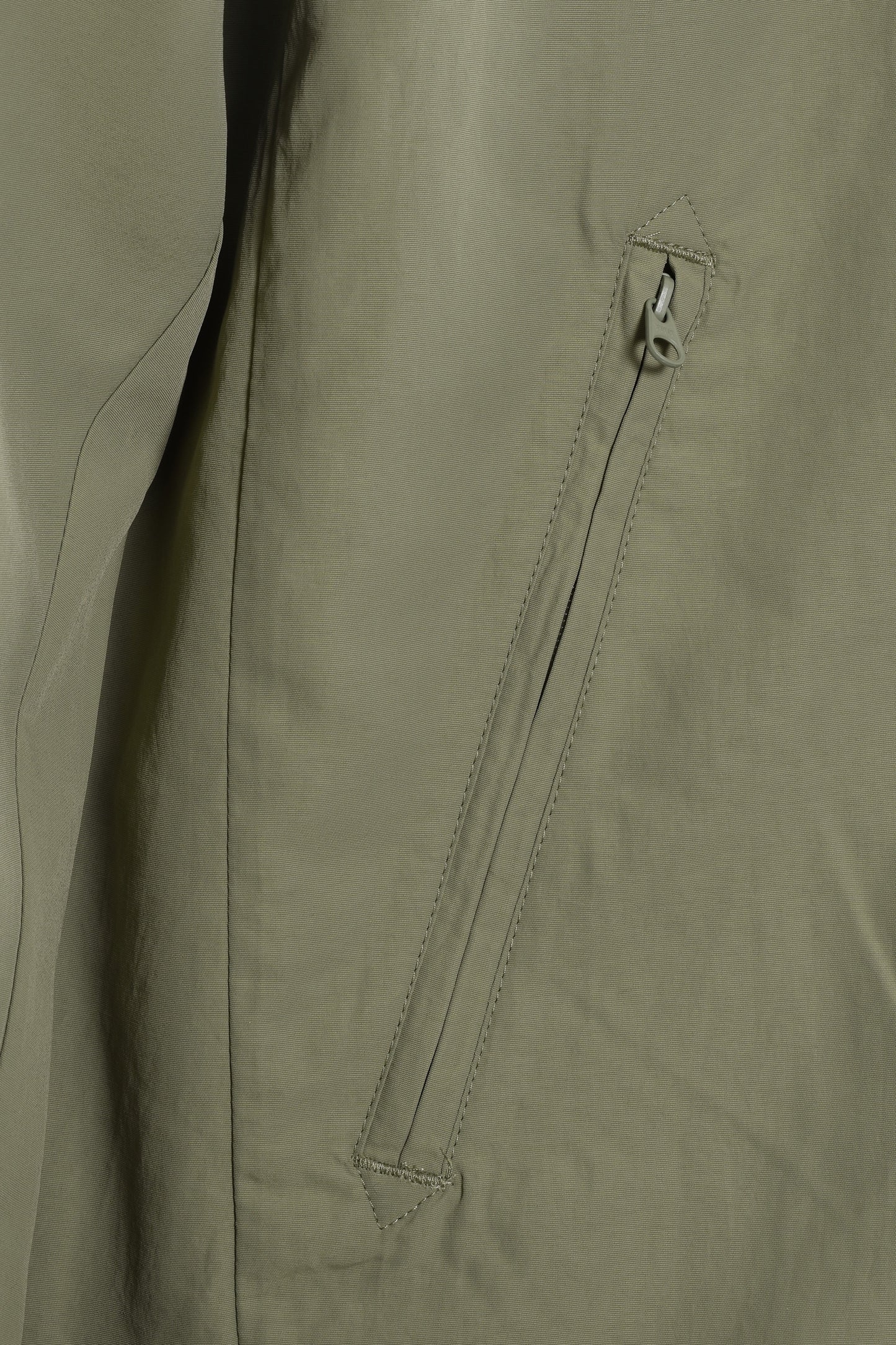 Fred Perry Taslan Hooded Shell Jacket Olive Mint