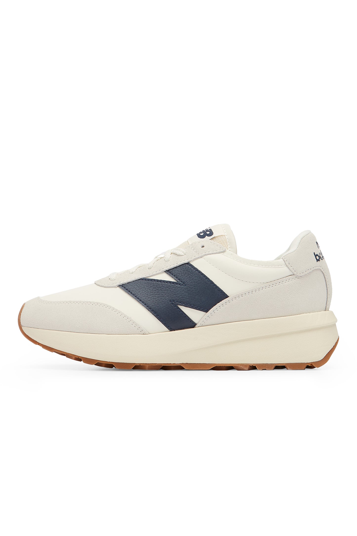 New Balance 370 Trainer Sea Salt & Navy