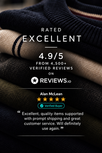 The image is a close-up of a pile of folded clothing, with text overlaid on the image.