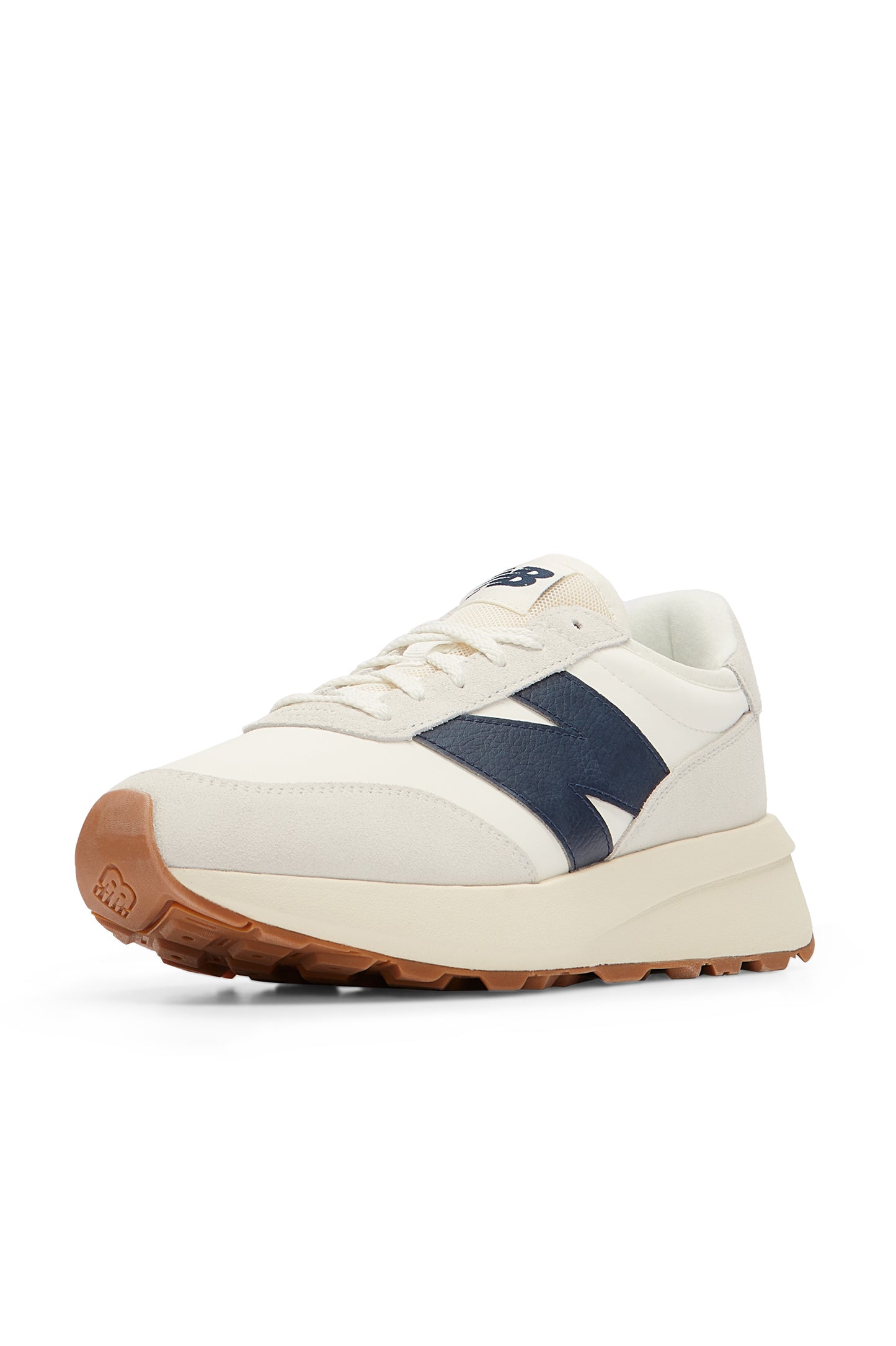 New Balance 370 Trainer Sea Salt & Navy