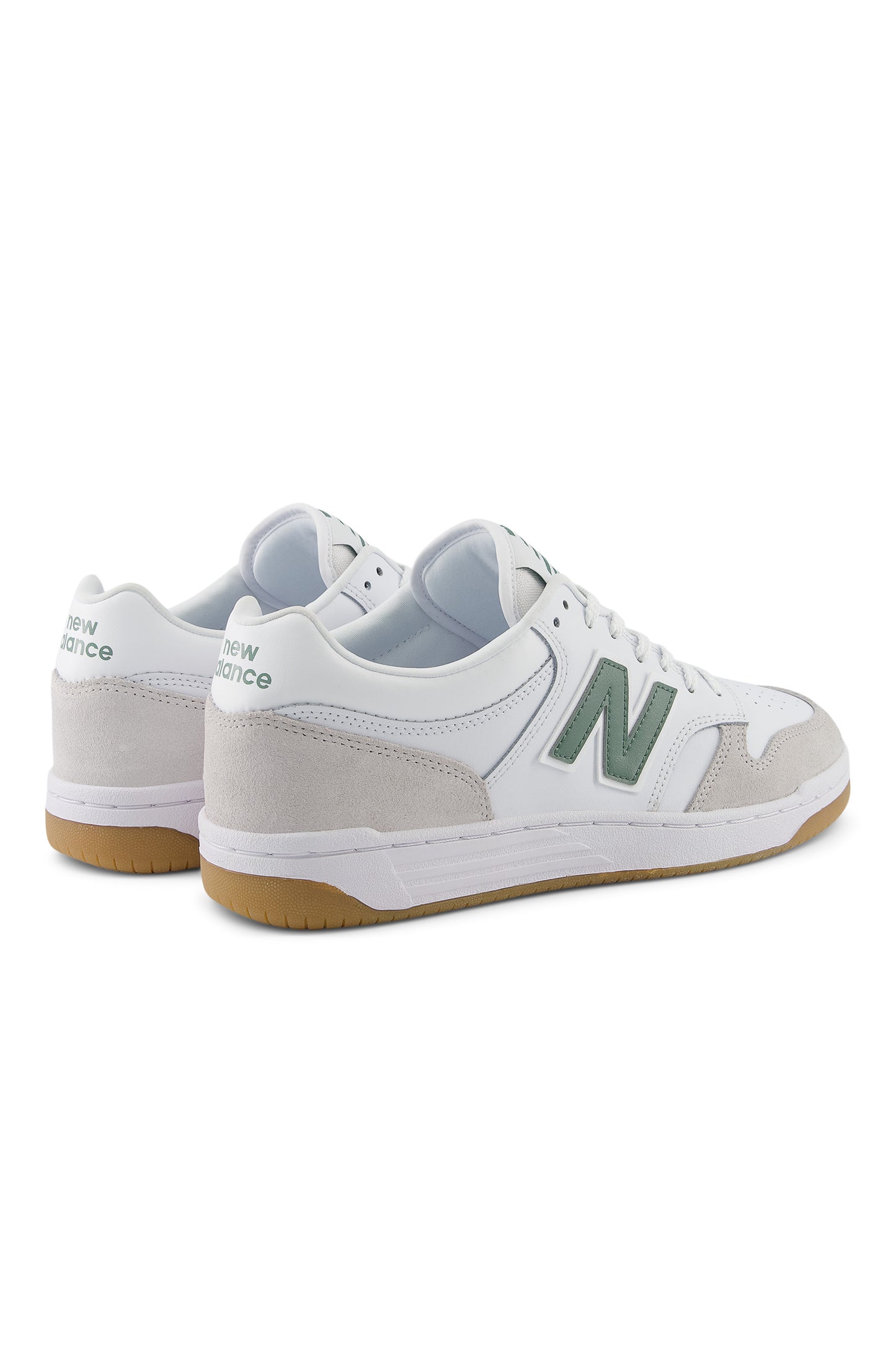 New Balance 480 Trainers White with Grey Matter