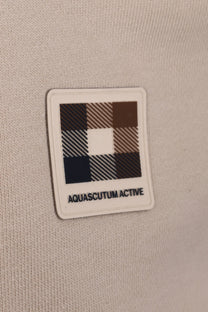 AQUASCUTUM BADGE CREWNECK SWEATSHIRT BEIGE Aquascutum