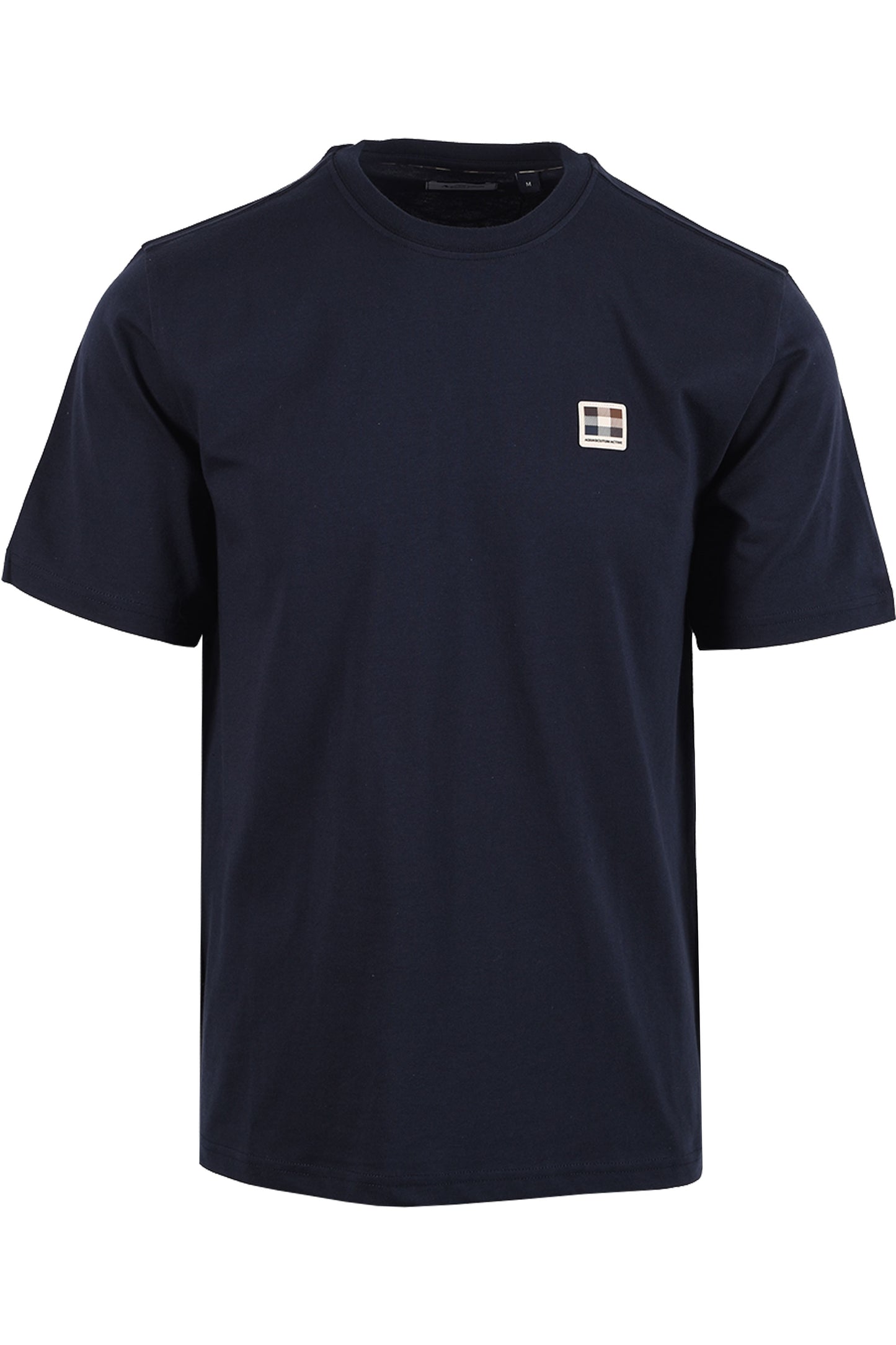 AQUASCUTUM BADGE T-SHIRT NAVY Aquascutum Michael Stewart Menswear  T-Shirts