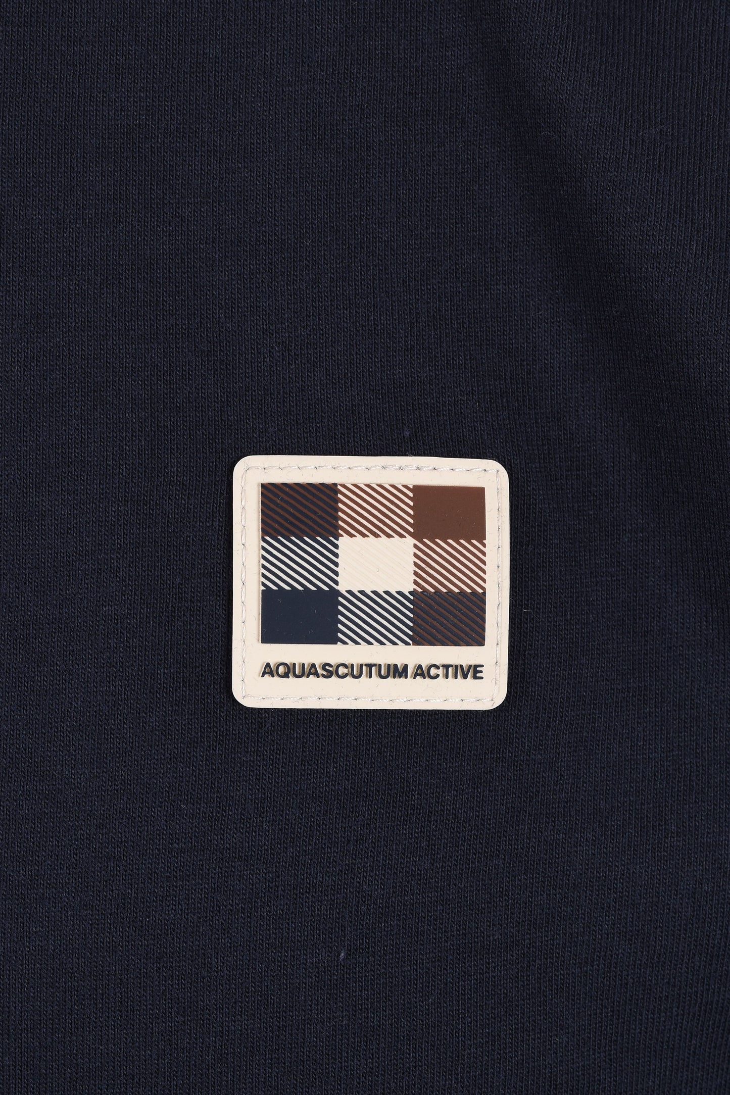 AQUASCUTUM BADGE T-SHIRT NAVY Aquascutum Michael Stewart Menswear  T-Shirts