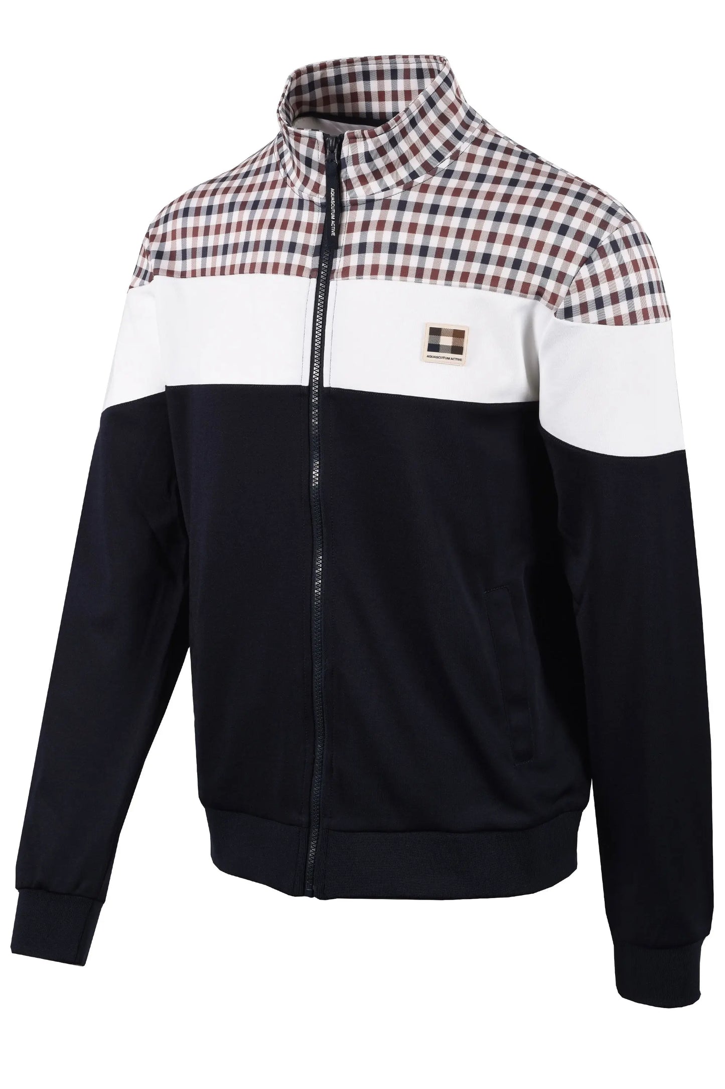 AQUASCUTUM CC SHOULDER TRACK TOP NAVY Aquascutum