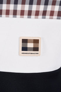 AQUASCUTUM CC SHOULDER TRACK TOP NAVY Aquascutum