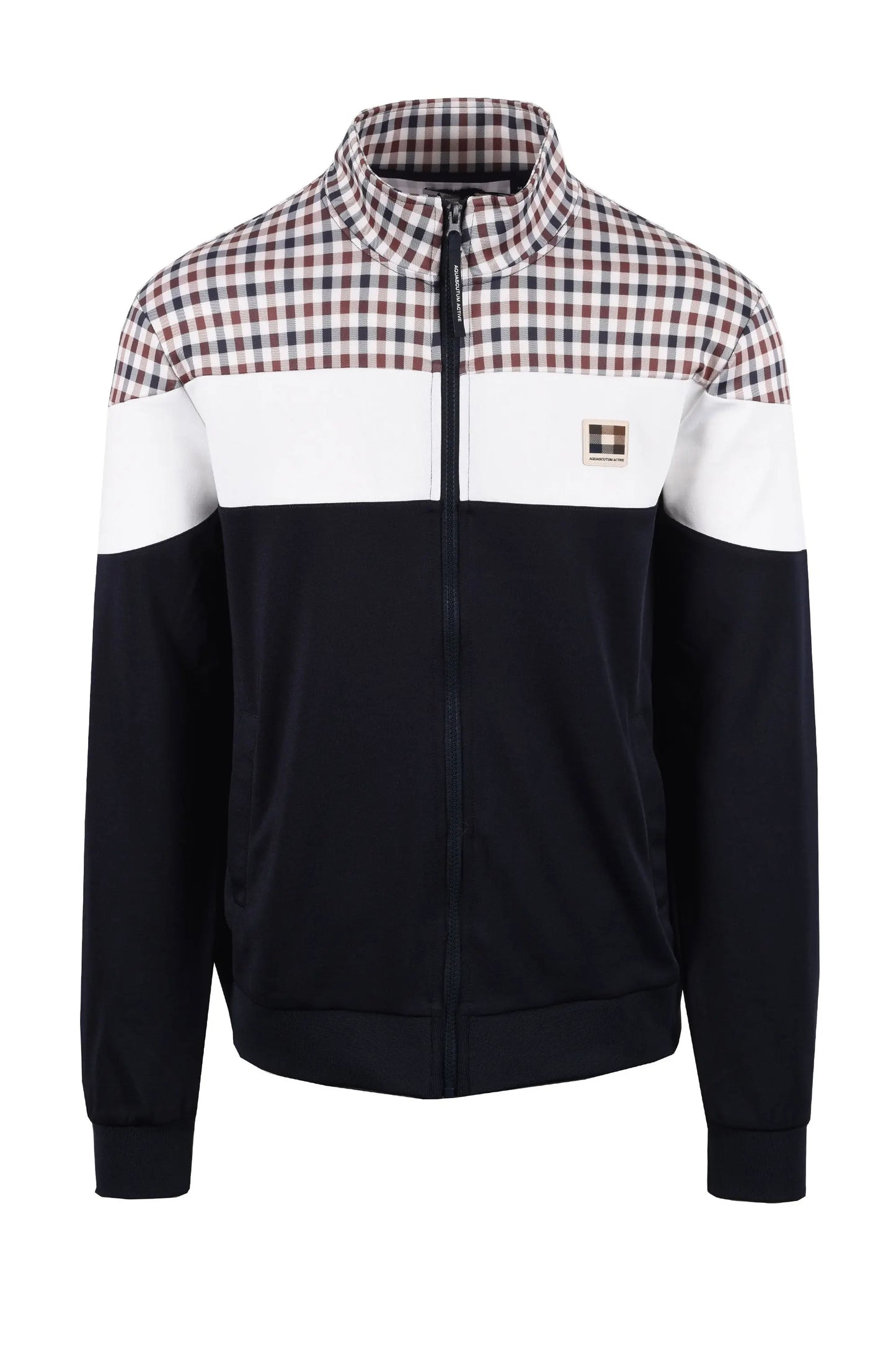 AQUASCUTUM CC SHOULDER TRACK TOP NAVY Aquascutum