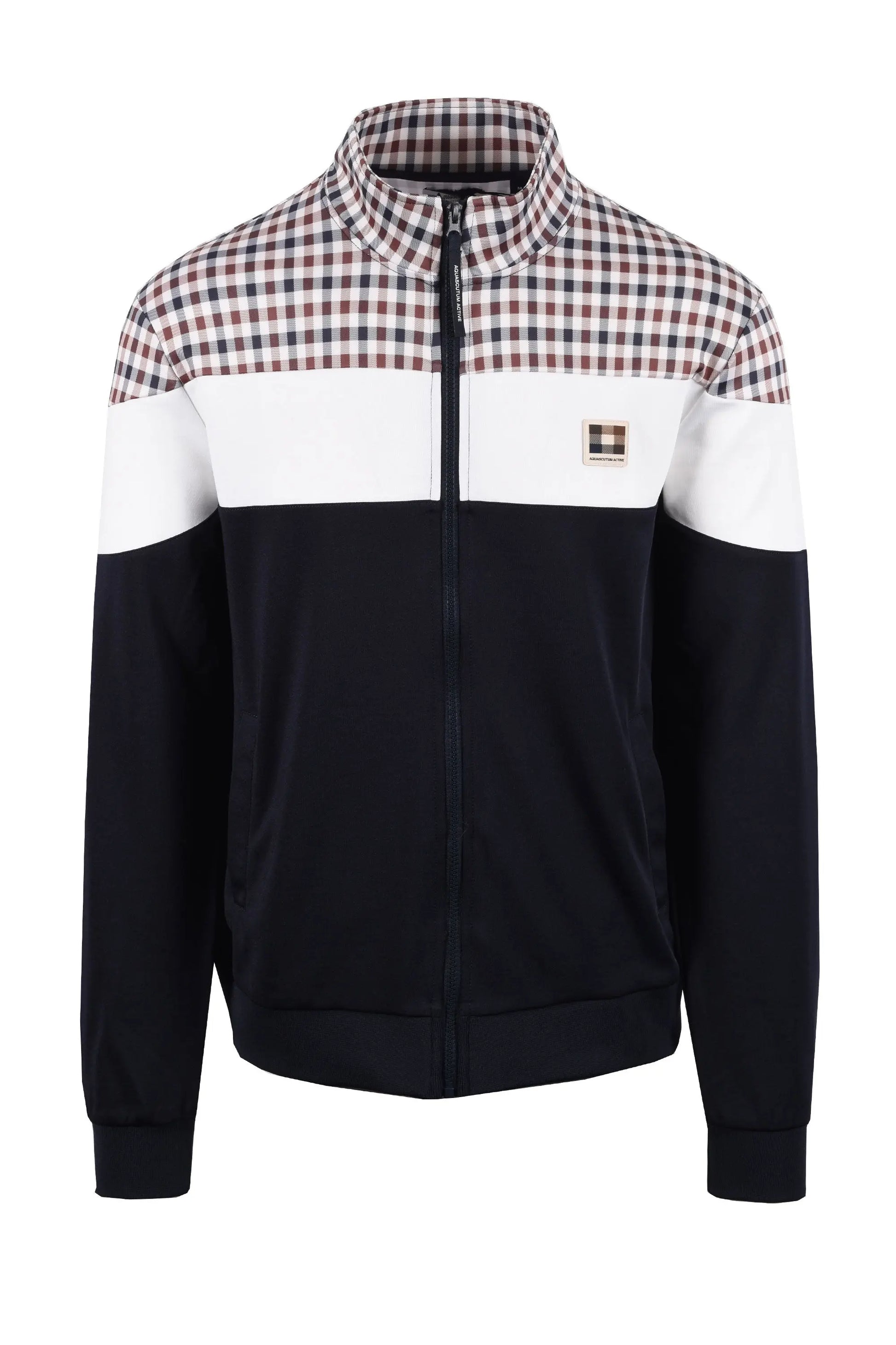 AQUASCUTUM CC SHOULDER TRACK TOP NAVY Aquascutum