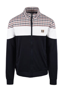 AQUASCUTUM CC SHOULDER TRACK TOP NAVY Aquascutum