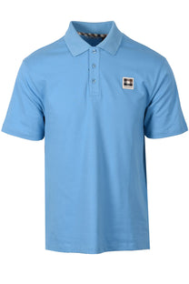 AQUASCUTUM CLUB CHECK BADGE POLO AVIO Aquascutum