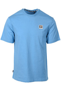 AQUASCUTUM CLUB CHECK BADGE T-SHIRT AVIO Aquascutum