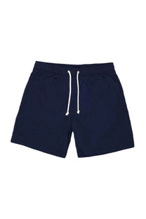 AQUASCUTUM CLUB CHECK POCKET BEACH SHORTS NAVY Aquascutum