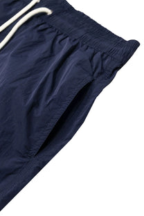 AQUASCUTUM CLUB CHECK POCKET BEACH SHORTS NAVY Aquascutum