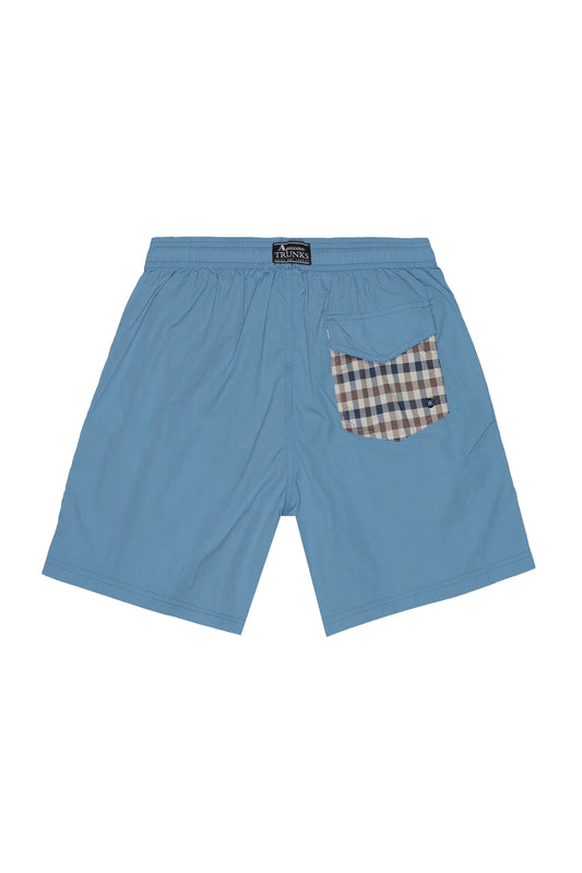 AQUASCUTUM CLUB CHECK POCKET BEACH SHORTS AVIO