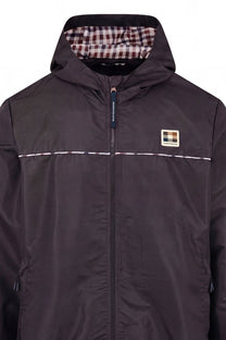 AQUASCUTUM DIAMOND WAVE BADGE TRACKTOP BLACK
