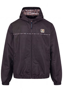 AQUASCUTUM DIAMOND WAVE BADGE TRACKTOP BLACK