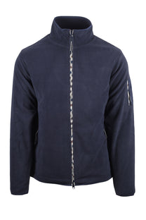 AQUASCUTUM FULL ZIP POLAR FLEECE JACKET NAVY