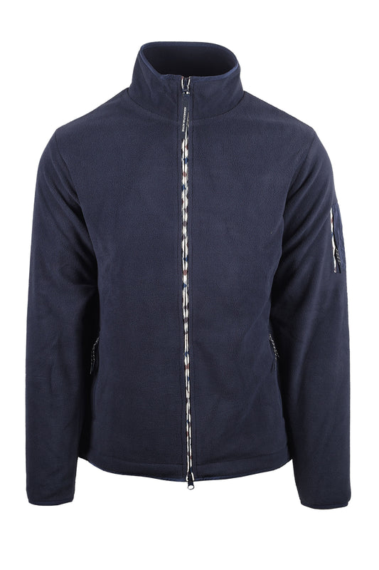 AQUASCUTUM FULL ZIP POLAR FLEECE JACKET NAVY