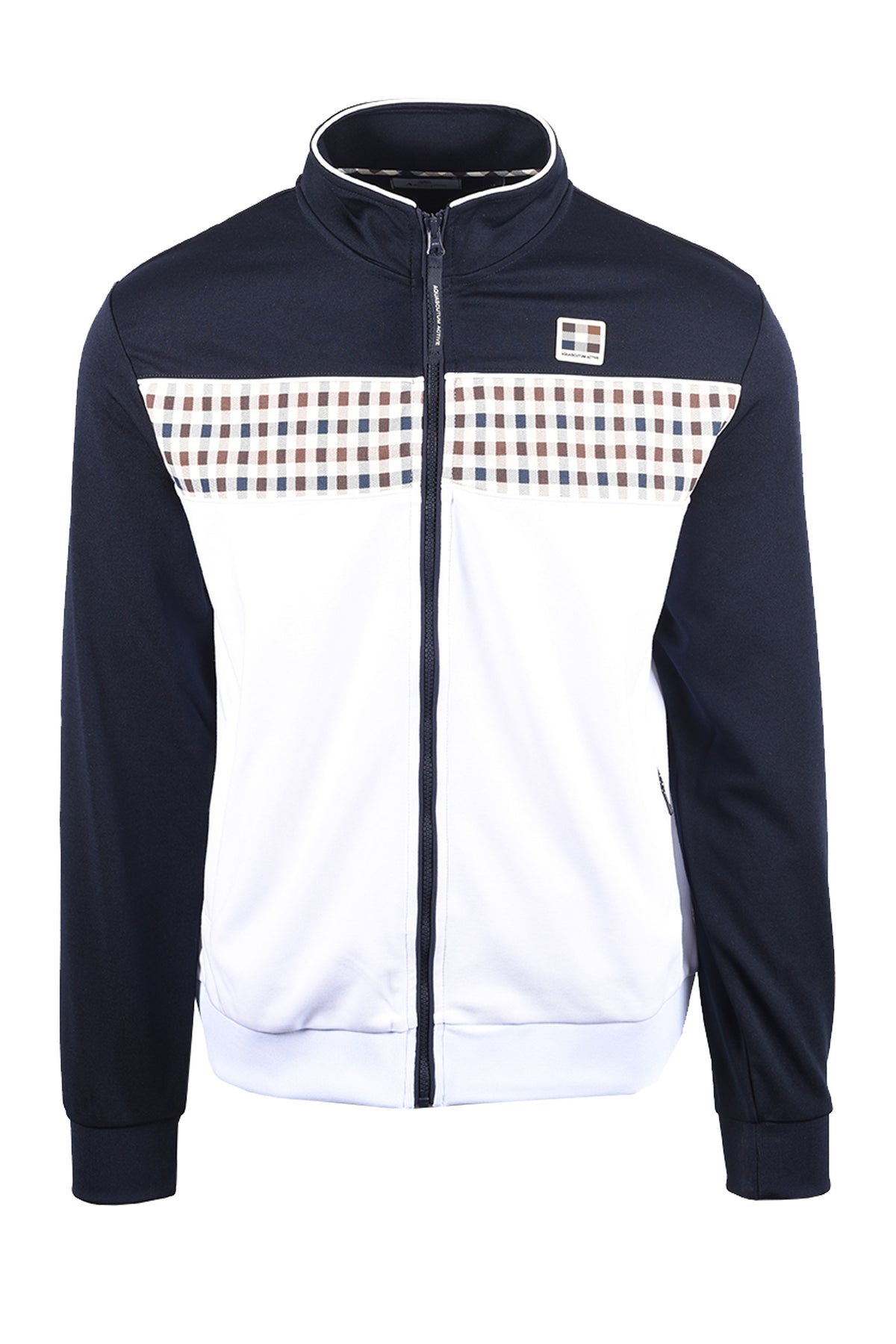 AQUASCUTUM FULL ZIP TRACKTOP NAVY