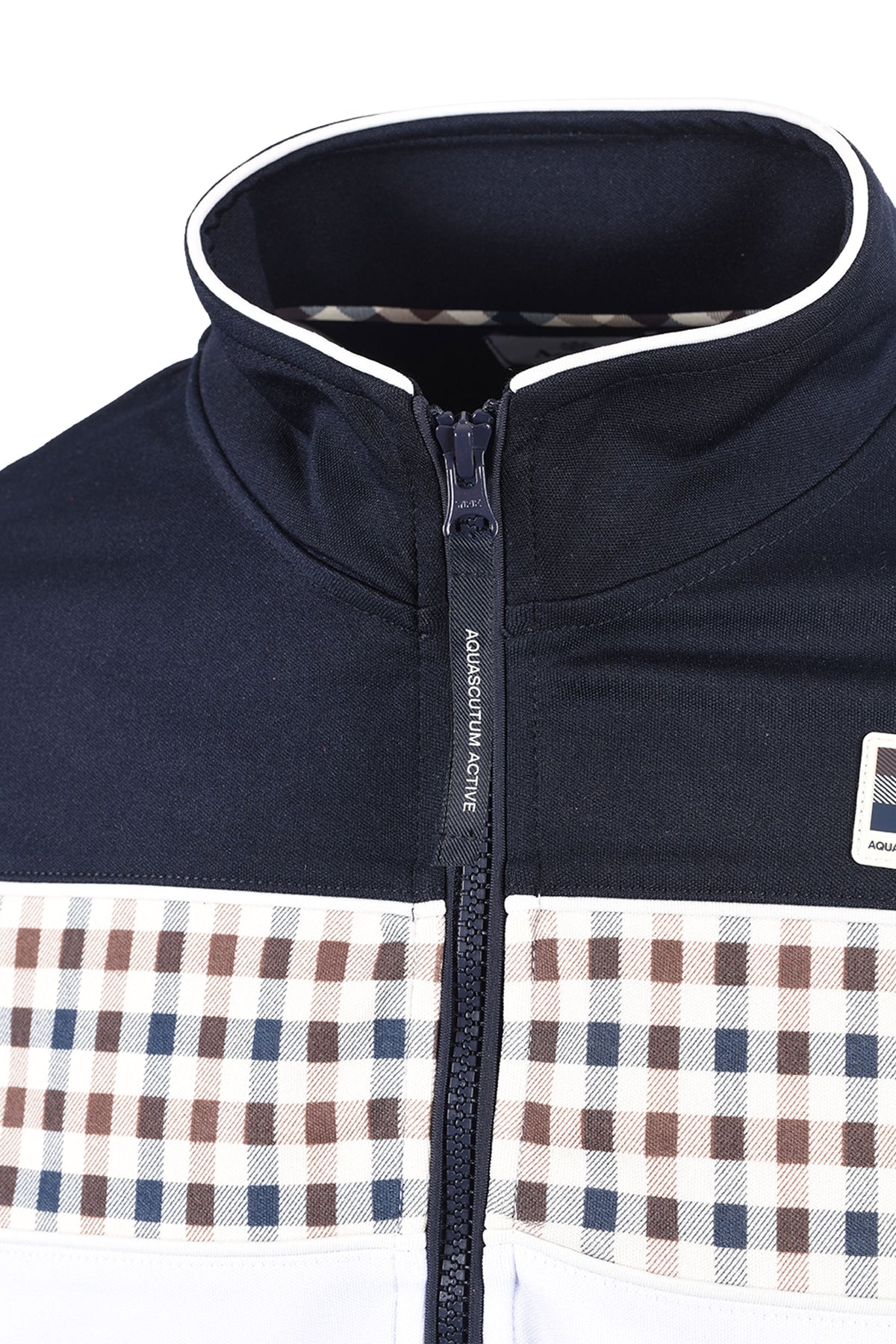 AQUASCUTUM FULL ZIP TRACKTOP NAVY