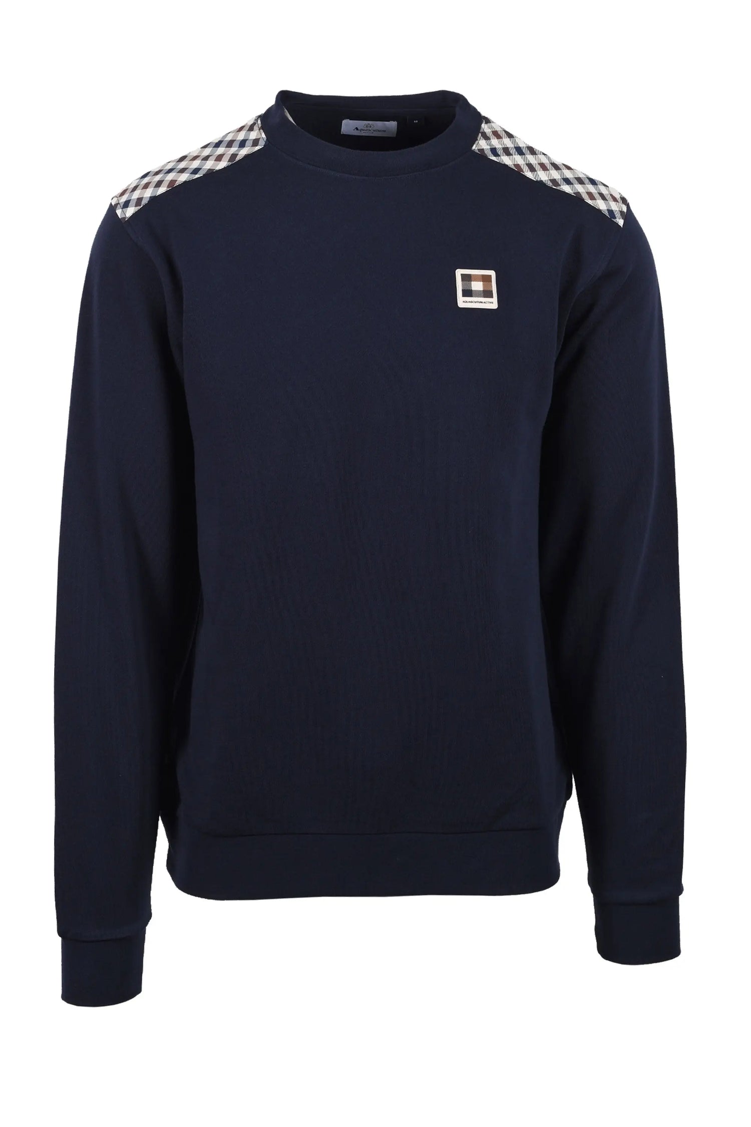 AQUASCUTUM LAMINA CREWNECK SWEATSHIRT NAVY Aquascutum