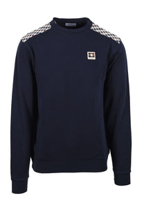 AQUASCUTUM LAMINA CREWNECK SWEATSHIRT NAVY Aquascutum