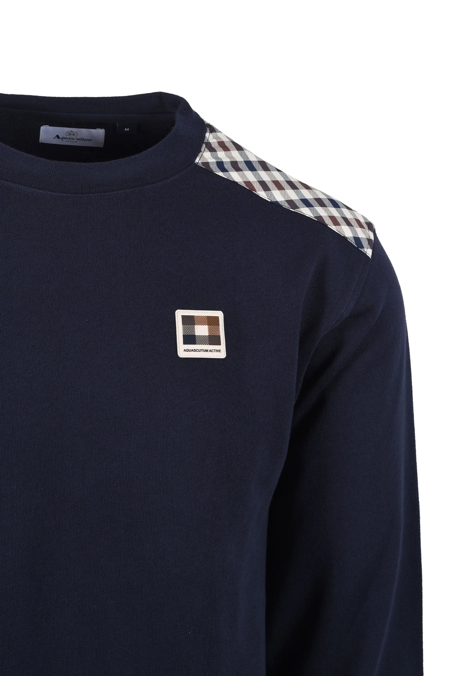 AQUASCUTUM LAMINA CREWNECK SWEATSHIRT NAVY Aquascutum