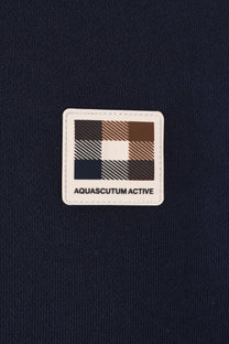 AQUASCUTUM LAMINA CREWNECK SWEATSHIRT NAVY Aquascutum