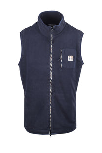 AQUASCUTUM POLAR FLEECE GILET NAVY