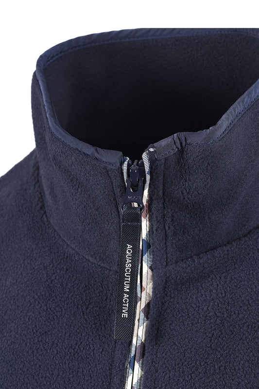 AQUASCUTUM POLAR FLEECE GILET NAVY